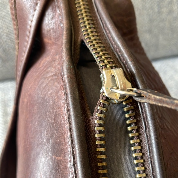 Coach Bleeker Vintage Brown Leather Bucket Crossbody Bag - Picture 13 of 16